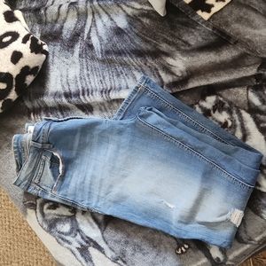 Distressed jeans